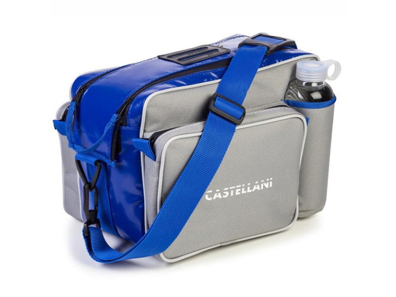 Castellani 3 Pocket Bag (Grey/Light Blue)