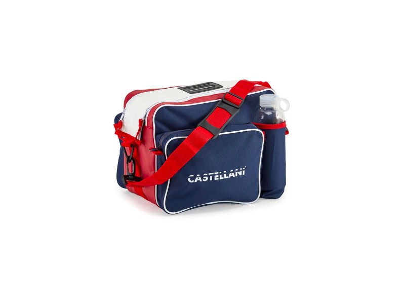 Castellani 3 Pocket Bag (White/Red/Navy)