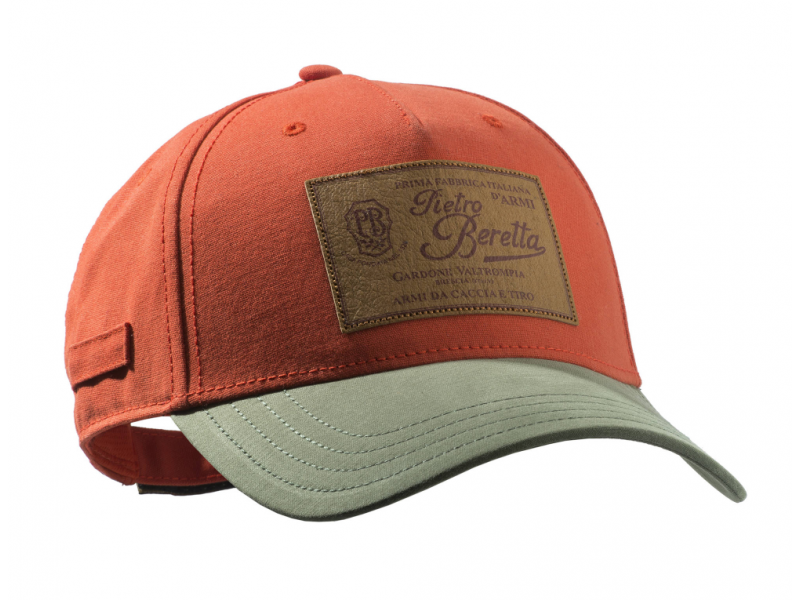 P.Beretta Logo Hat: Orange