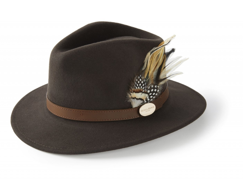 Hicks and Brown The Suffolk Fedora - Guinea/ Pheasant