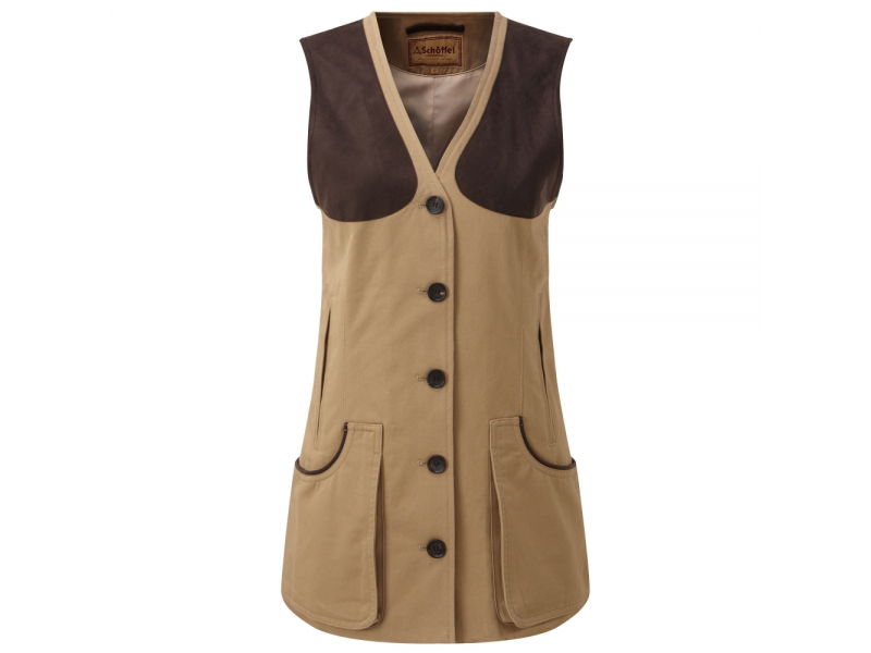 Schoffel Ladies All Season Shooting Vest in Camel 