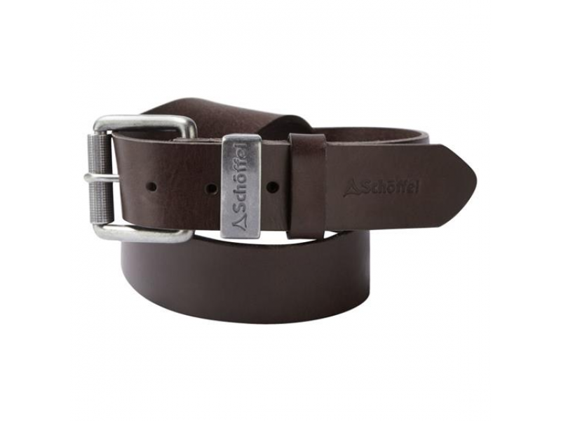 Schoffel Leather Belt Dark Brown