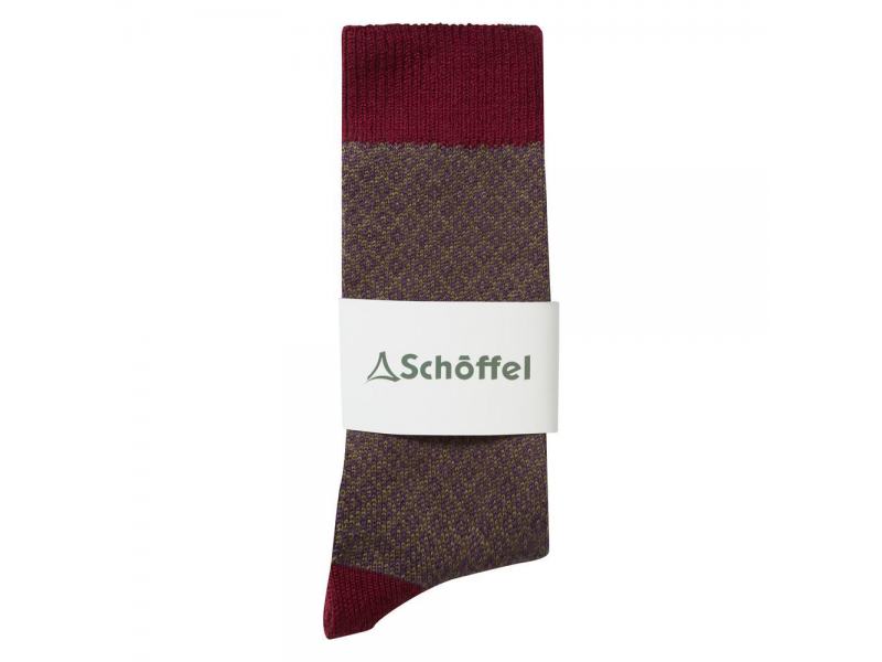 Schoffel Helmsdale Sock: Claret