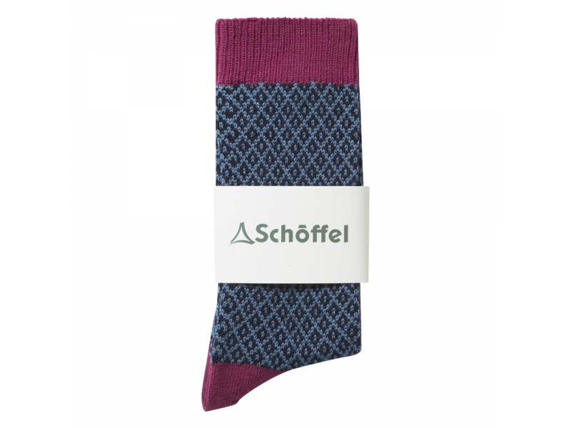 Schoffel Ladies Braemar Socks: Raspberry