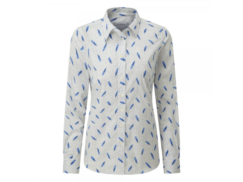 Schoffel Ladies Norfolk Shirt Sprig Cobalt