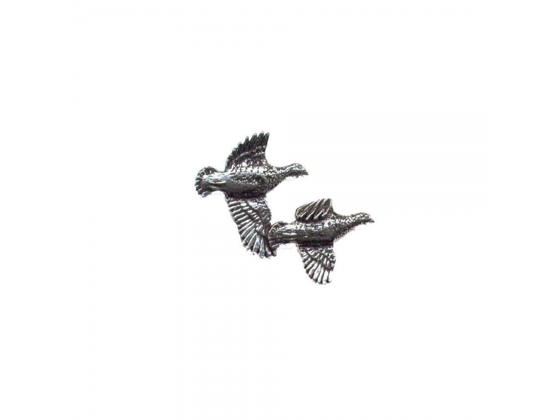 Pewter Pin Badge With Presentation Box Partridge