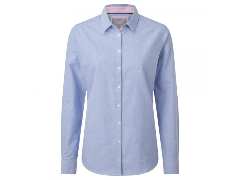 Schoffel Ladies Soft Oxford Shirt Pale Blue