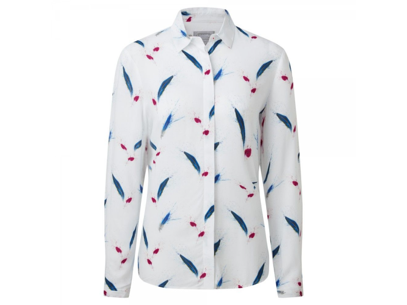 Schoffel Ladies Brownlow Shirt Feathers Print
