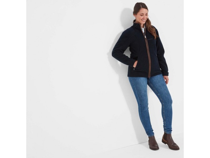 Schoffel Burley Fleece Jacket: Navy