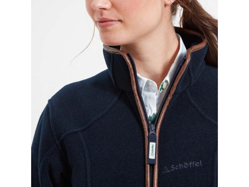 Schoffel Burley Fleece Jacket: Navy