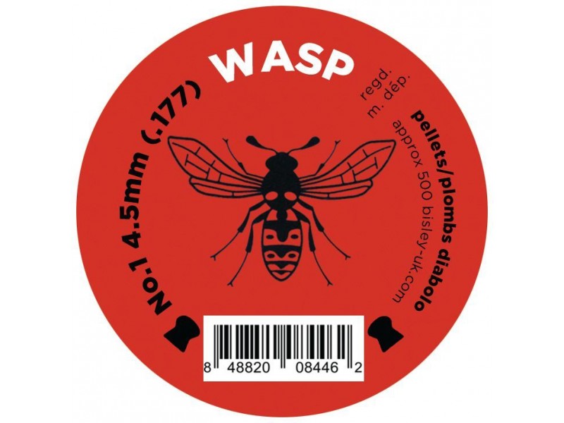 Wasp Pellets No1 Red .177 (4.5mm) Tin of 500